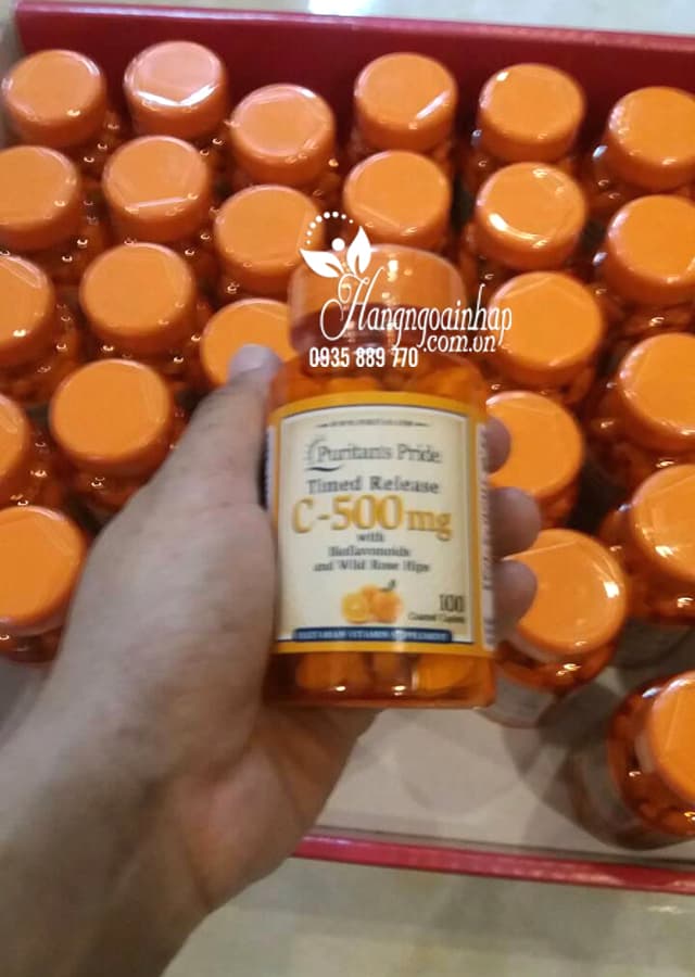 Viên uống Vitamin C 500mg Puritans Pride 100 viên của Mỹ 5