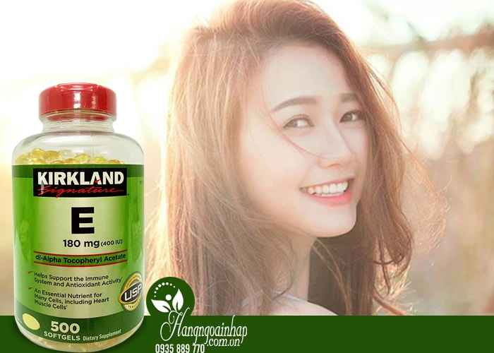 Vitamin E Thiên Nhiên 400 I.U Kirkland Signature 500 Viên Của Mỹ 1