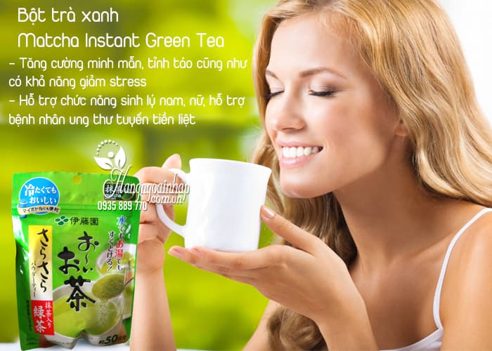 Bột trà xanh Matcha Instant Green Tea của Nhật Bản 2