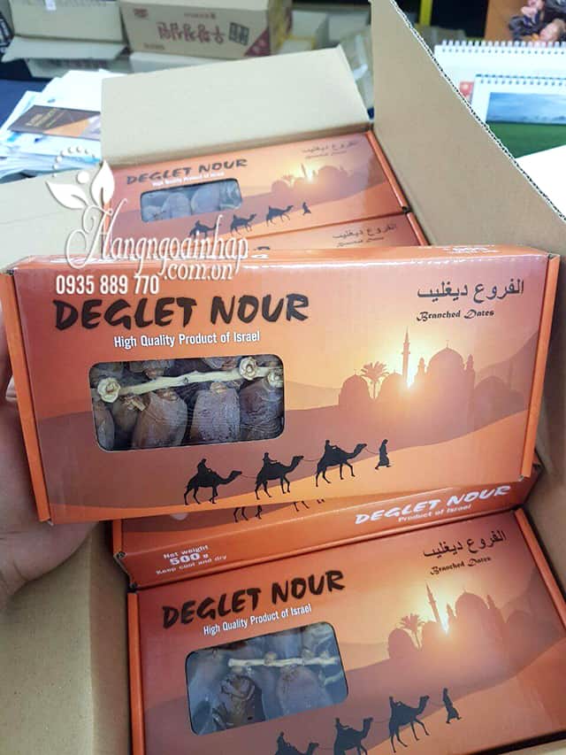 Chà là nguyên cành Deglet Nour Israel 500g vị ngon tự nhiên 1