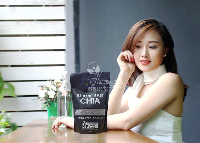 Hạt chia Úc Black Bag Chia túi 500g-Hạt chia hữu cơ Úc, chính hãng từ Úc 