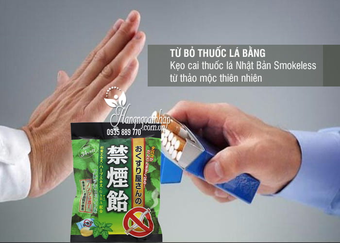 Kẹo cai thuốc lá Nhật Bản Smokeless từ thảo mộc thiên nhiên 3