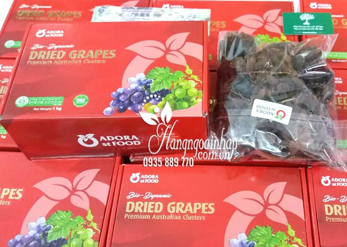 Nho khô nguyên cành Dried Grapes 1kg của Úc-Giống nho Thomson 3