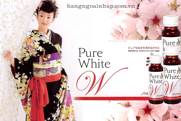 Nước Uống Làm Trắng, Chống Lão Hóa Da Pure White Shiseido "Chính Hãng" Nhật Bản