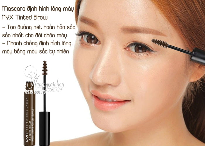 Mascara định hình lông mày NYX Tinted Brow của Mỹ 2