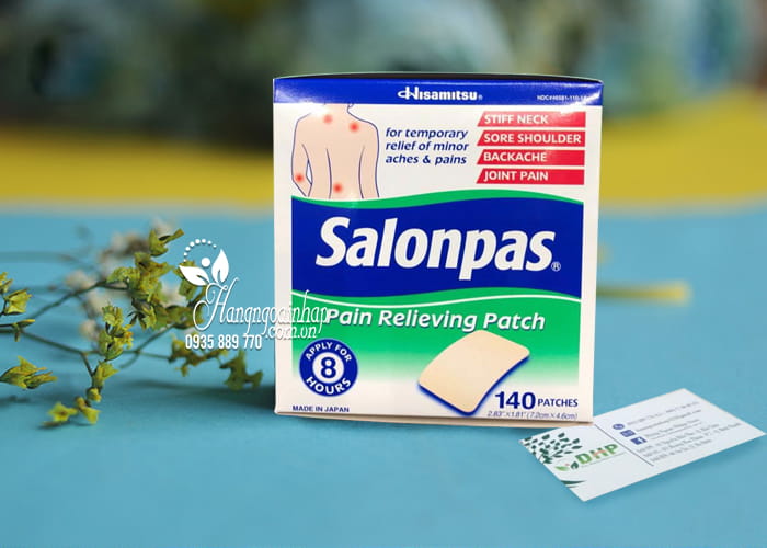 Cao dán giảm đau Salonpas Pain Relieving Patch 140 miếng 1