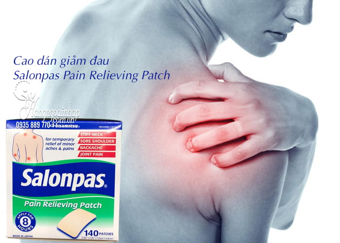 Cao dán giảm đau Salonpas Pain Relieving Patch 140 miếng 3