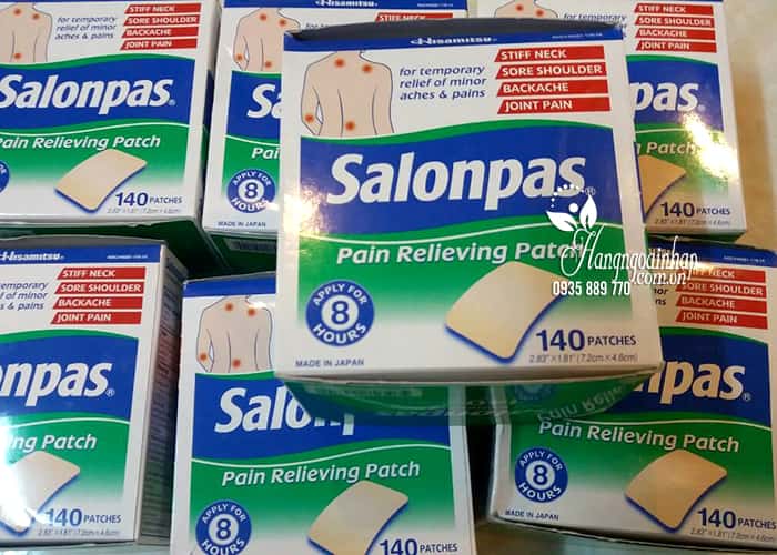 Cao dán giảm đau Salonpas Pain Relieving Patch 140 miếng 7