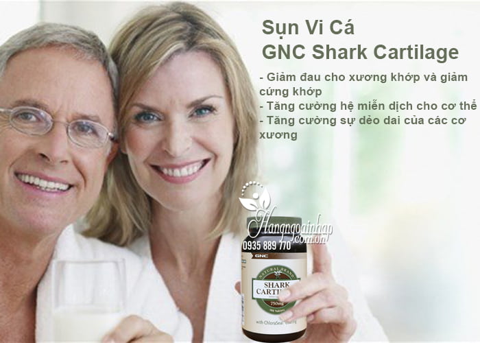 3. Sụn Vi Cá Mập GNC Shark Cartilage 750mg 180 Viên Của Mỹ