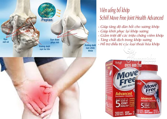 Viên uống bổ khớp Schiff Move Free Joint Health Advanced 200 viên 2