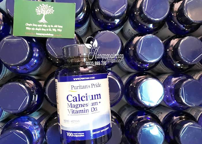 Viên uống Calcium Magnesium Vitamin D3 Puritans Pride của Mỹ 1