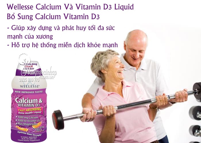 Wellesse Calcium Và Vitamin D3 Liquid - Bổ Sung Calcium Vitamin D3 2