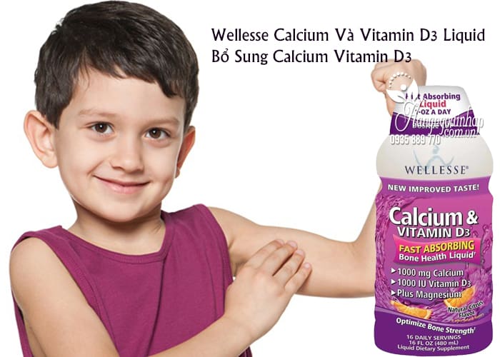 Wellesse Calcium Và Vitamin D3 Liquid - Bổ Sung Calcium Vitamin D3 1
